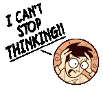 Can't stop thinking cartoon